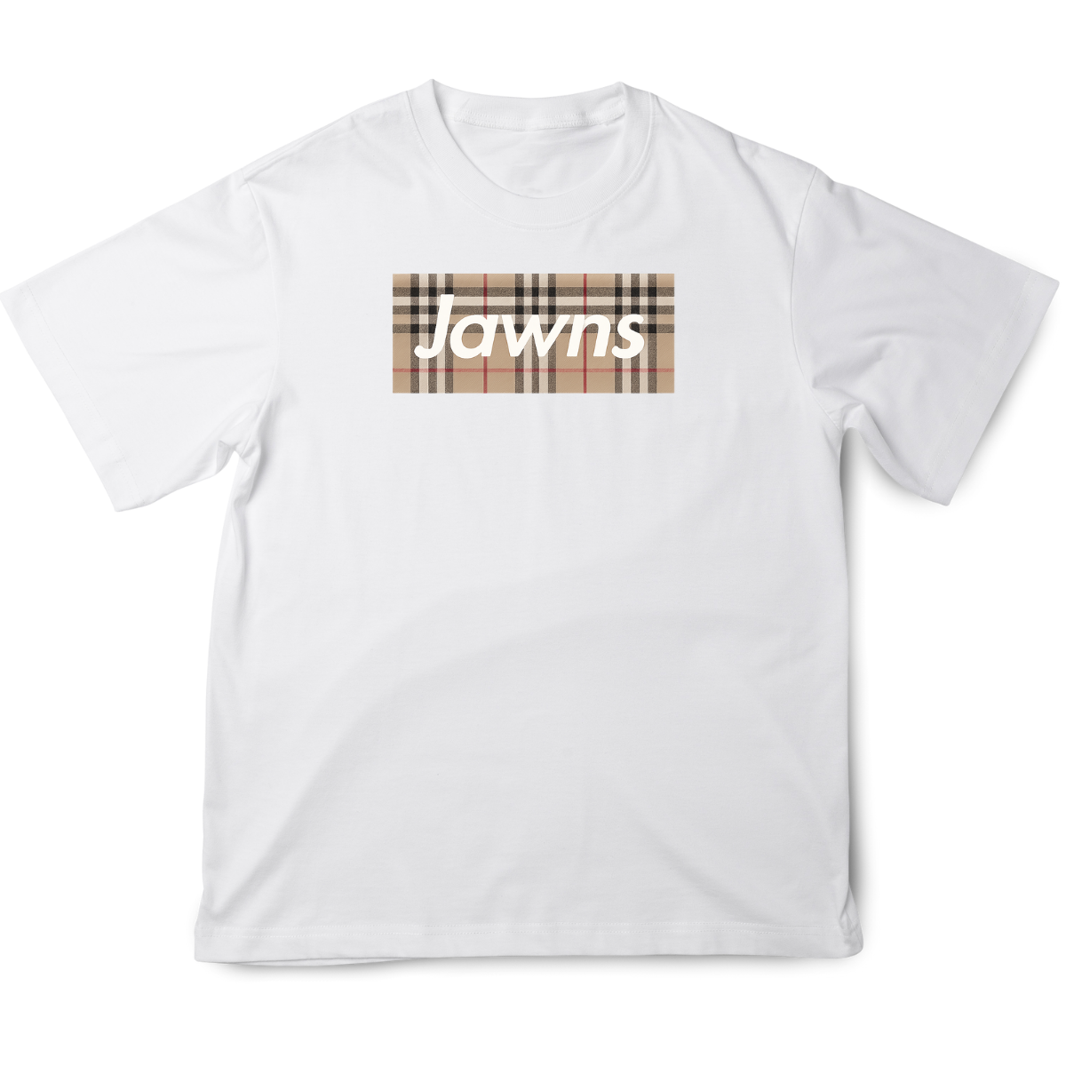 Supreme Burberry Jawns - Original Jawns - White T-Shirt