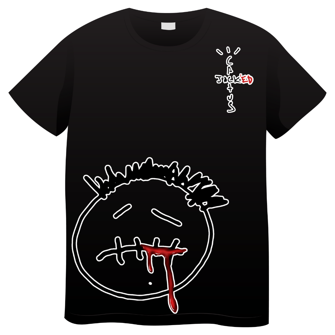 Cactus Jack'ed Big Face - Original Jawns - Black T-Shirt