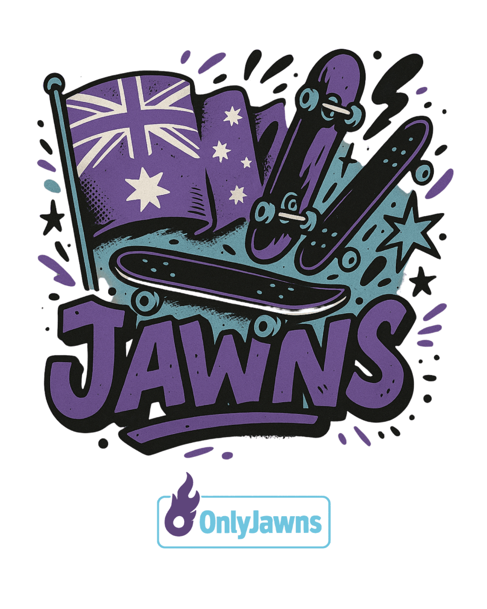 Hayley Wilson SB Dunk FLAG JAWNS - Original Jawns - Black T-Shirt