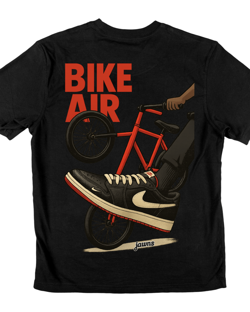 Jordan 1 Low Nigel Jawns Bike Air - Original Jawns - Black T-Shirt