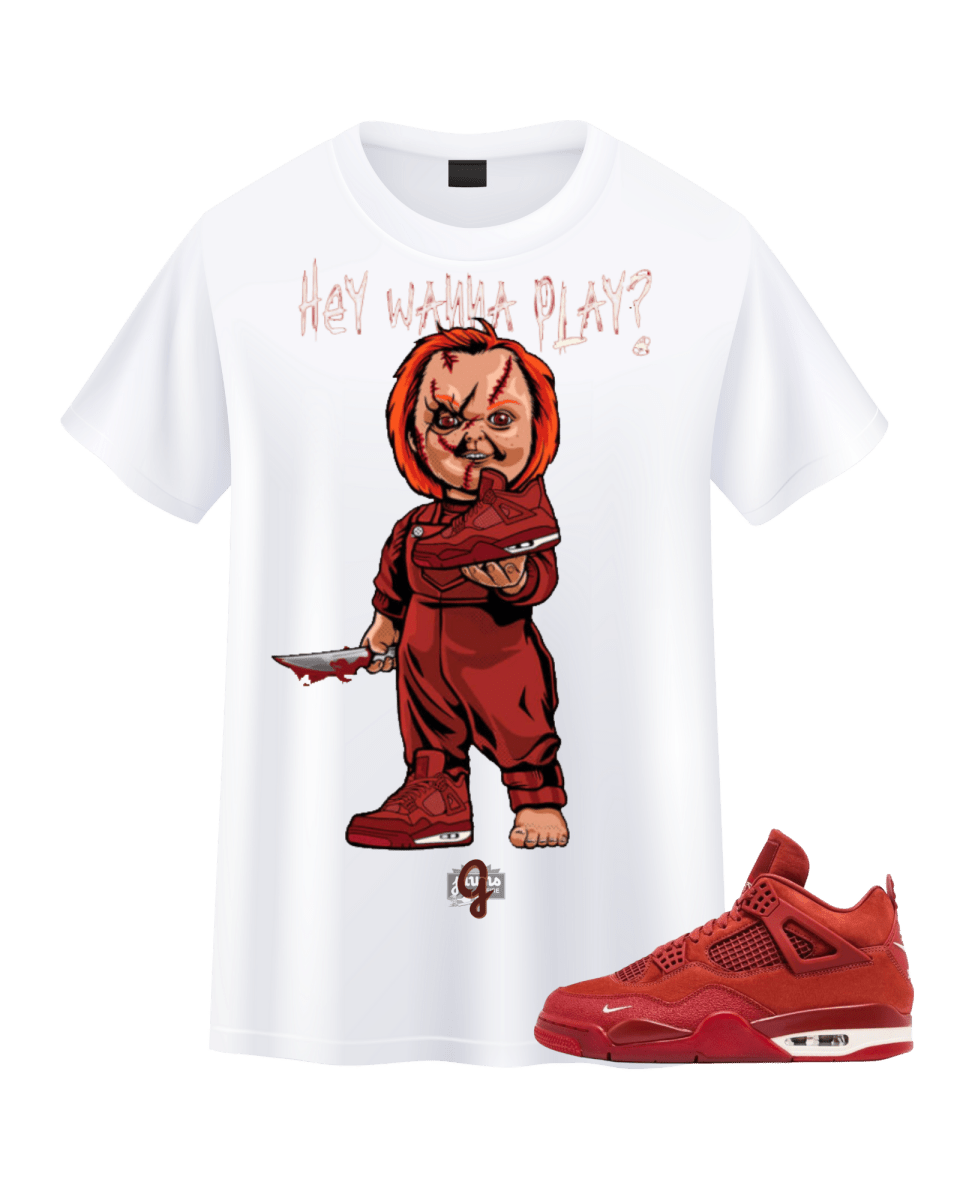 Jordan 4 Nigel Sylvester Chucky - Original Jawns - White T-Shirt