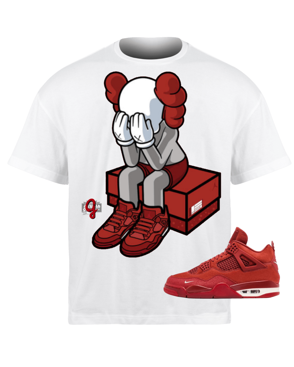 Jordan 4 Nigel Sylvester Kaws - Original Jawns - White T-Shirt