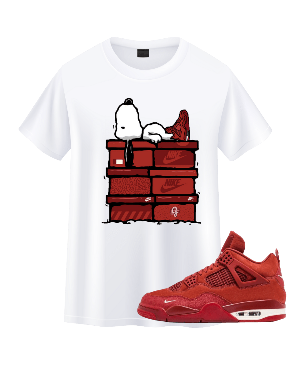 Jordan 4 Nigel Sylvester Snoopy - Original Jawns - White T-Shirt