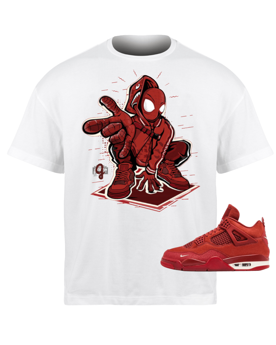 Jordan 4 Nigel Sylvester Spiderman - Original Jawns - White T-Shirt