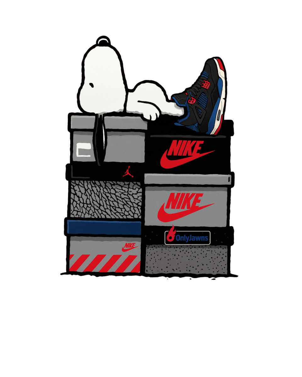 Jordan 4 Rare Air Snoopy - Original Jawns - Black T-Shirt