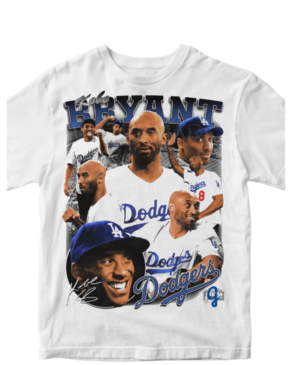 Kobe Bryant Dodgers - Original Jawns - White T-Shirt