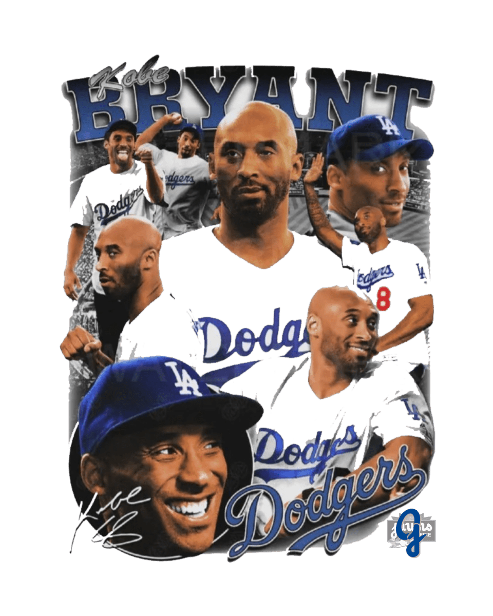 Kobe Bryant Dodgers - Original Jawns - White T-Shirt